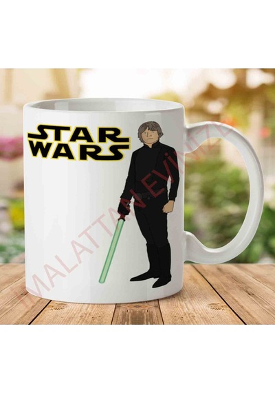 Luke Skywalker Star Wars İki Tarafı Baskılı Kupa Bardak.jpg
