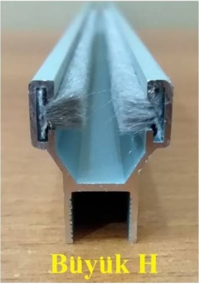 10 Mm Alüminyum Cam Balkon Fitili H,H