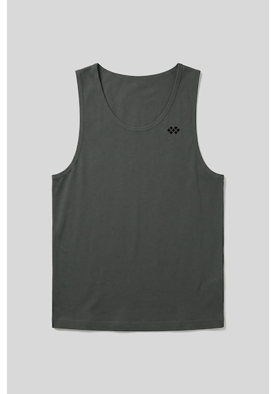 Tommylıfe Haki Standart Kalıp Basic Spor Performans Kolsuz Erkek Atlet - 88503