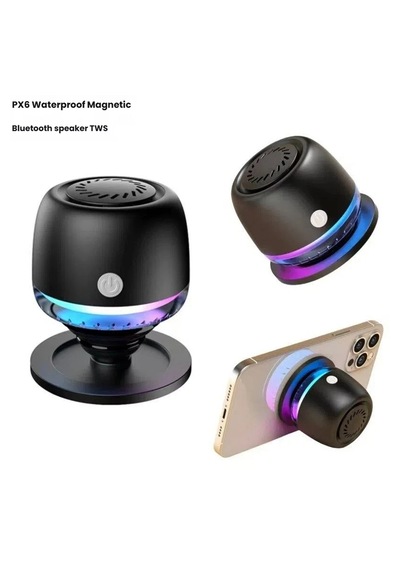 M99 Magsafe Uyumlu Rgb Işıklı Bluetooth Hoparlör - Mıknatıslı Mini Ses Bombası