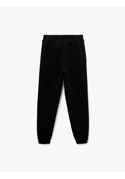Koton Beli Bağcıklı Şardonlu Yüksek Bel Oversize Jogger Spor Eşofman Altı Siyah 6wak40122nk Siyah Koton Beli Bağcıklı Şardonlu Yüksek Bel Oversize Jogger Spor Eşofman Altı Siyah 6wak40122nk Siyah