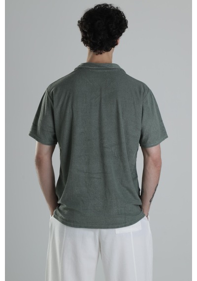 Cocopelli Yazlık Havlu Kumas T-shirt Coc1838 Haki