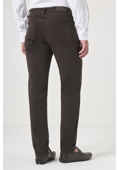 İmza Kahverengi 5 Cep Gabardin Slim Fit Pamuklu Denim Jean Kot Pantolon 1003260317 Koyu Kahverengi İmza Kahverengi 5 Cep Gabardin Slim Fit Pamuklu Denim Jean Kot Pantolon 1003260317 Koyu Kahverengi