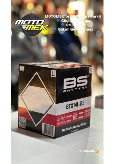 Bs Battery Btx14l-bs Motosiklet Aküsü Ytx14l