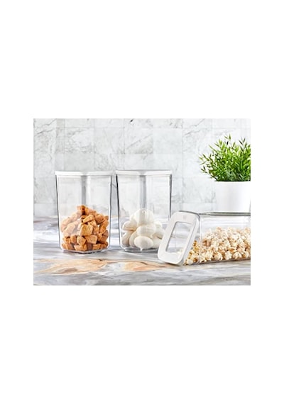 Kare Saklama Kabı Seti, 3 Parça, 1200 Ml 2.8 L