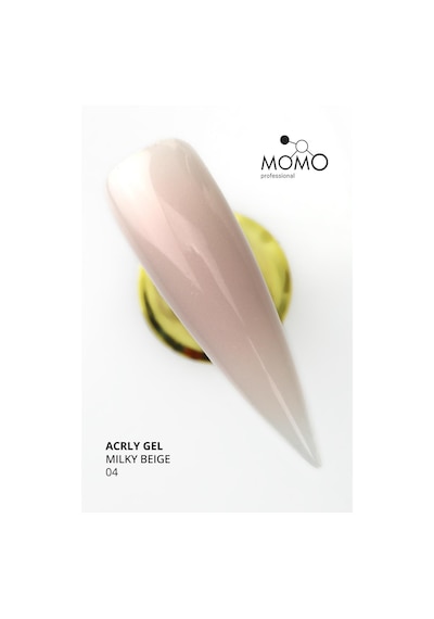 Momo Professional Protez Tırnak İçin Poly Gel Poli Jel Acryl Gel No.04 Sütlü Bej 30 Gr