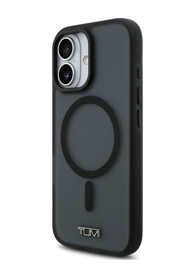 Apple Uyumlu iPhone 17  Kılıf Tumı Lisanslı M-safe Şarj Özellikli Buzlu Transparan Kapak Siyah Siyah