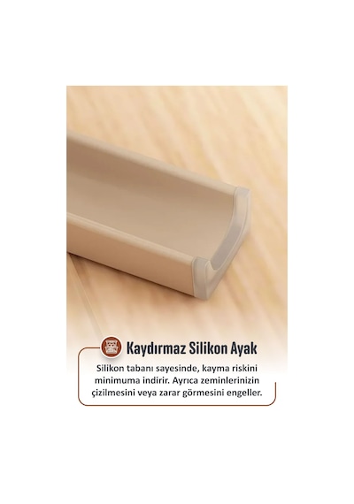 Kaymaz Ayaklı Dekoratif İç İçe Geçebilen Plastik Tabure Mutfak Bahçe Taburesi 6 Adet Siyah Siyah