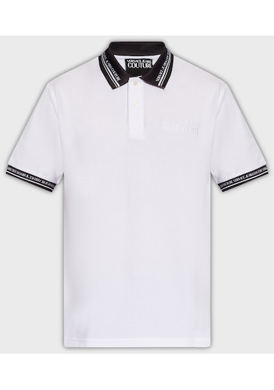Versace Jeans Couture Erkek Polo Yaka T Shirt 76gagt09 Cj01t 003 Beyaz