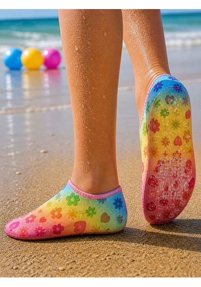 Gripptoes Kaymaz Damla Tabanlı Deniz&havuz Çorabı N1 Çok Renkli