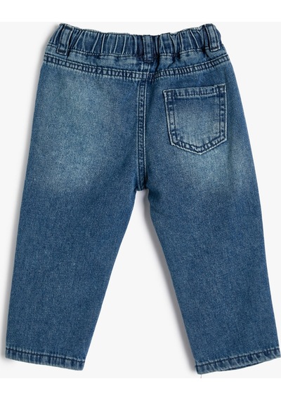 Koton Kot Pantolon Pamuklu - Slim Jean Orta İndigo 4smb40002td 4SMB40002TDMID İndigo