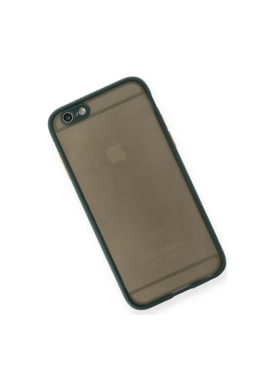 İphone 6 Kılıf Montreal Silikon Kapak - Yeşil Çok Renkli
