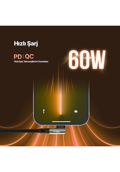 Ttec 150 CM Hızlı Şarj Kablosu