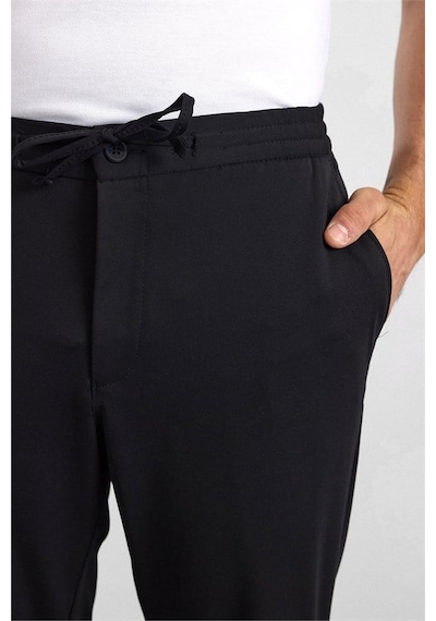 Süvari Siyah Slim Düz Jogger Pantolon Pn2020500758-s09