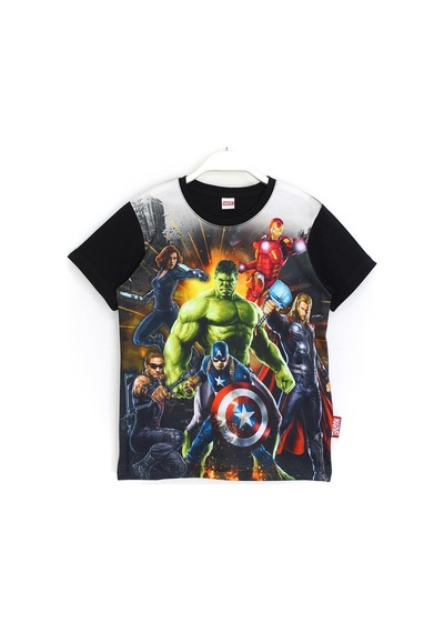 Hulk - Captain America - IronMan Thor 3D Baskılı Erkek Çocuk Kısa Kollu Tişört