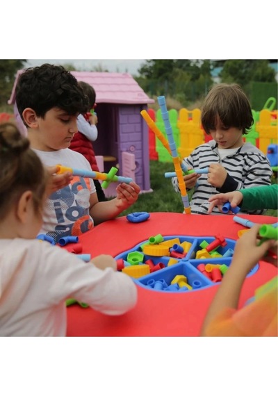 King Kids Tekerlekli Boru 72 Parça - Pe 7190