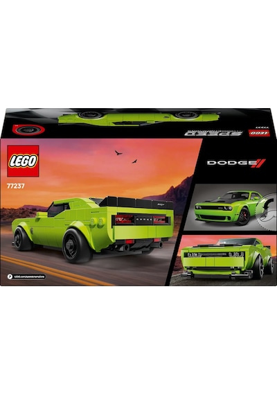LEGO® Speed Champions Dodge Challenger SRT Hellcat Spor Araba 77237 - 9 Yaş ve Üzeri Çocuklar için Yarış Arabası Oyuncak Yapım Seti (390P)