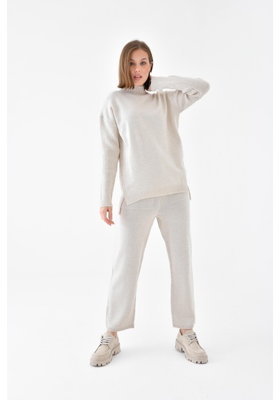 Ftz Women Saç Örgülü İkili Takım Beige 20618-beige Bej