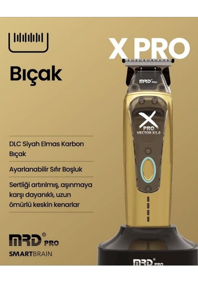 Mrd Gmt-999 Pro-x 3.0 Profesyonel Sakal Kesme Makinesi Gold