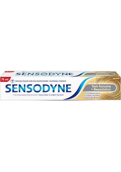 Sensodyne Tam Koruma Ve Beyazlatıcı Diş Macunu 2 x 75 ML