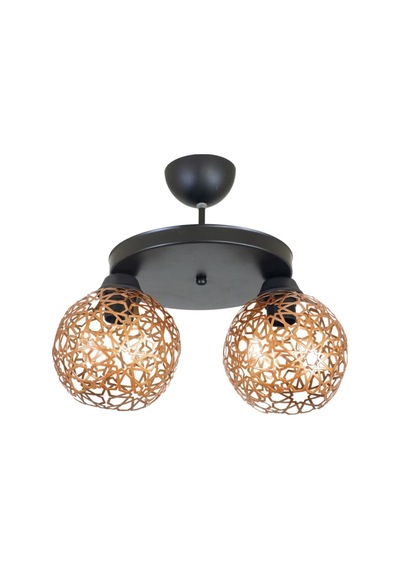 Selçuklu Top Motif Yıldız Ferforje Model Retro Plafonyer Avize S