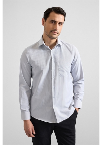 Süvari Siyah Regular Klasik Yaka Casual Gömlek Gm2025300052-s09 Siyah