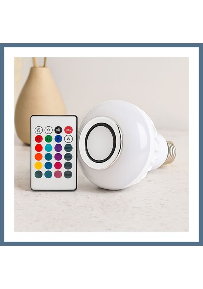 Buradabulabilirsin Kumandalı Rgb Led Ampul Bluetooth Hoparlör 7w/3w Bbz