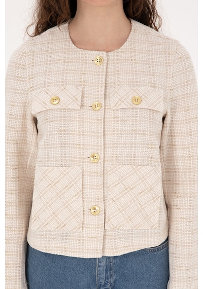 U.S. Polo Assn. Kadın Krem Ceket 50308757-VR256