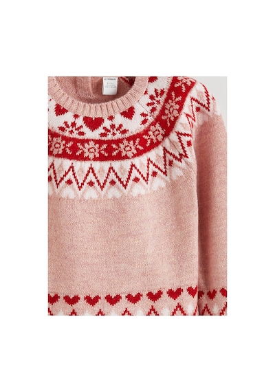 LC Waikiki Alıta Cıty Farkıyla Lcw Kids Pembe Oval Yaka Desenli Kız Çocuk Triko Kazak Pembe - 925577403 Pembe LC Waikiki Alıta Cıty Farkıyla Lcw Kids Pembe Oval Yaka Desenli Kız Çocuk Triko Kazak Pembe - 925577403 Pembe