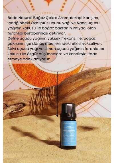 Bade Natural Boğaz Çakra Aromaterapi Karışımı 10 ML