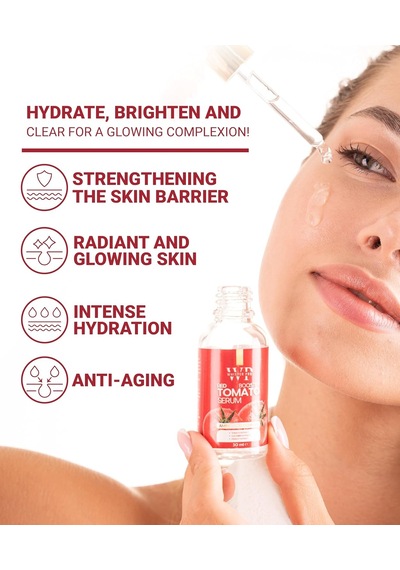 Lexroo Likopen Içerikli Aydınlatıcı Yüz Serumu - Red Booster Tomato Serum 30 Ml