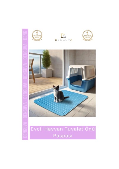 Tuvaletpaspası Kaliteli Kaymaz Tabanlı Kedi Köpek Hijyenik Pet Hayvan Tuvalet Önü Mama Kabı Kum Pas