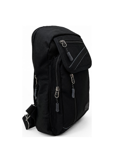 Sanmorris Seventeen Unisex Büyük Boy Hafif Ve Dayanıklı Çapraz Askılı Body Bag Siyah-gri