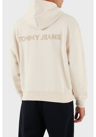 Tommy Jeans Erkek Sweat Dm0dm21626 Ach Krem Krem