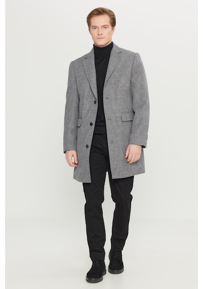 AC&Co / Altınyıldız Classics Erkek Antrasıt Standart Fit Normal Kesim Mono Yaka Armürlü Kapak Cepli Palto Antrasit AC&Co / Altınyıldız Classics Erkek Antrasıt Standart Fit Normal Kesim Mono Yaka Armürlü Kapak Cepli Palto Antrasit