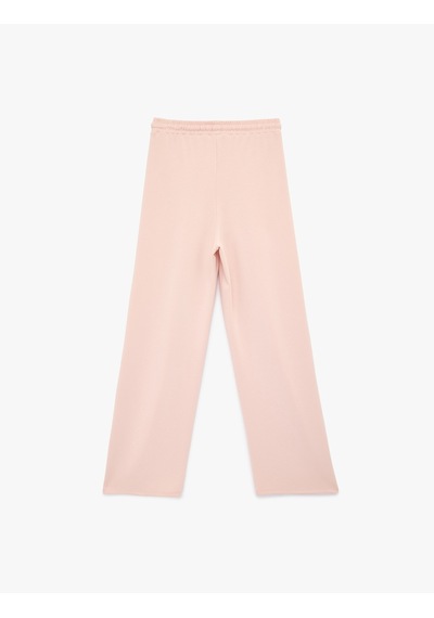 Koton Regular Fit Viskon Karışımlı Beli Bağcıklı Pileli Pantolon Pembe 6sak30027ek Gül