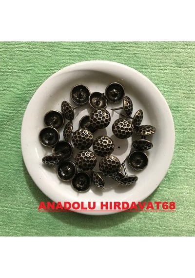Kabara Raptiye Koltuk Çivisi Renk Antik Bakır Çapı:16 MM 20Adet N11.39292