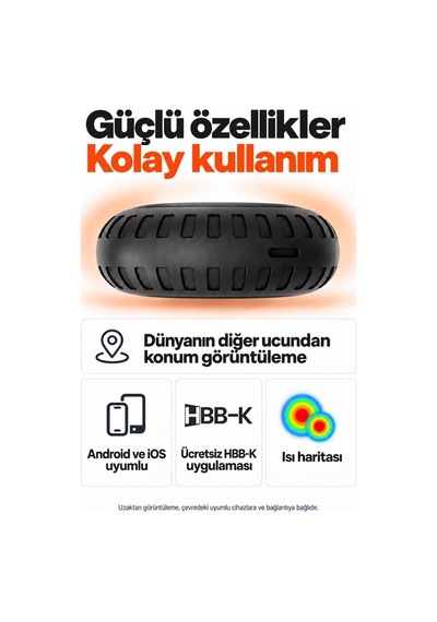 Hapro HBB-K Max Apple iOS & Android Uyumlu Akıllı Araç Takip Cihazı