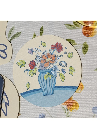 Vase Kağıt Bardak Altlığı 10 Cm 12'li Paket Beyaz