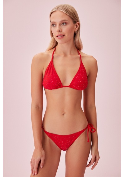 Suwen İnce Bağcıklı Detaylı Bikini Alt Sb24991s082