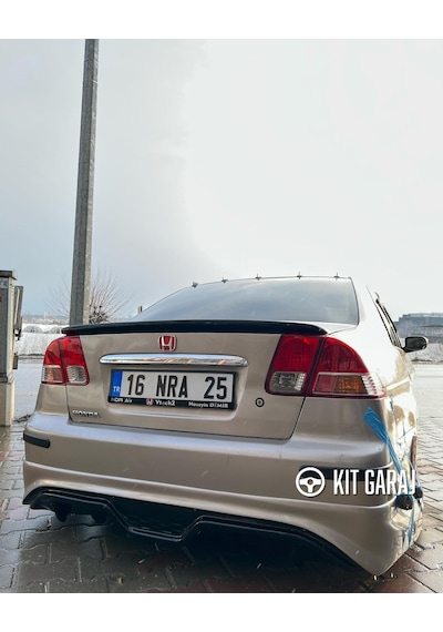 Kit Garaj Civic Ies Makyajlı Kasa Custom Arka Ek Plastik Boyasız