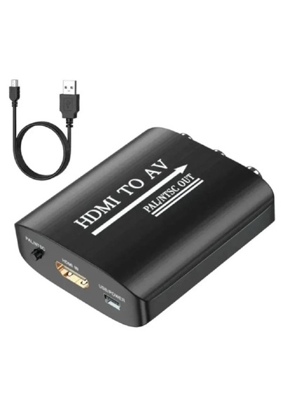 Hdmi To Av Rca Tos Çevirici Dönüştürücü Adaptör Hdmı To Av Rca