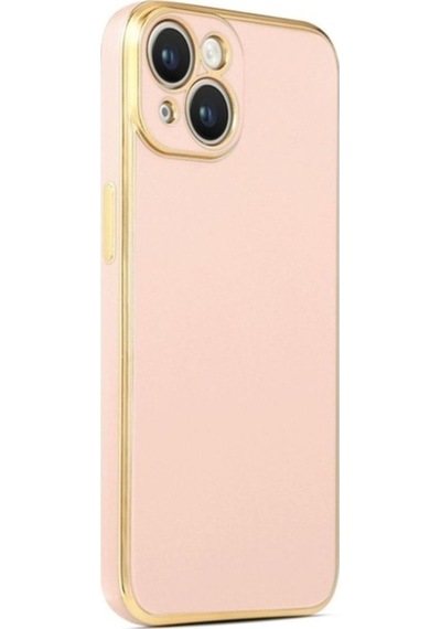 Apple Uyumlu iPhone 14 Plus Kılıf Zore Bark Kapak Rose Gold