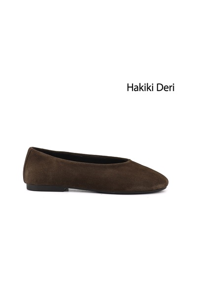 Gönderir Kadın Kahve Süet Hakiki Deri Babet Ddza88035841 Kahverengi