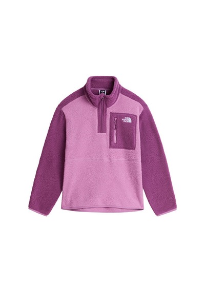The North Face Teen Yumıorı 1/4 Zıp Jacket Çocuk Outdoor Çeyrek Fermuarlı Polar Üst Nf0a8j61k221 Mor