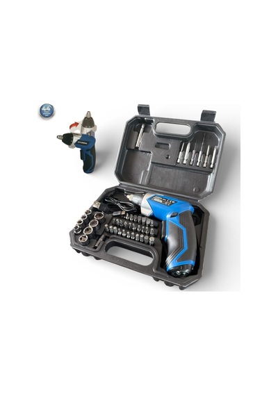 Hpa0416 Şarjlı Vidalama, 4v, 1.3ah, 4nm, 200 Dev/dk, 1/4 Hex Lokmalı Set