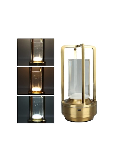 Ct-8439 Gold Vegas Sarjli Masa Lambasi 3200k-4000k-6400k Gold