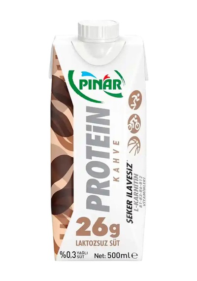 Kahveli Protein Süt 500 Ml X 12 Adet