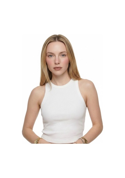 LOFT Crop Kadın Atlet Lf2038795 Q1.v1 Beyaz