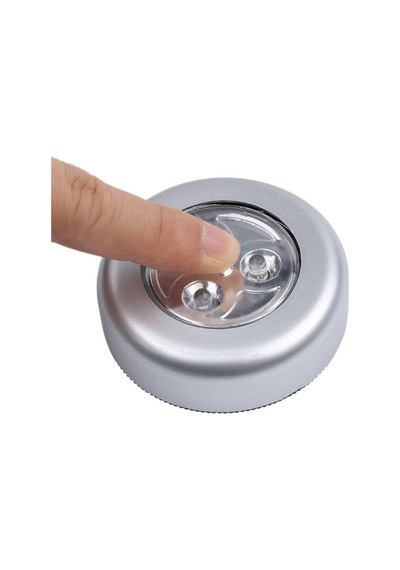 Kablosuz Spot Pilli Dokunmatik Led Lamba 3 Ledli Dolap Lambası(415935960)